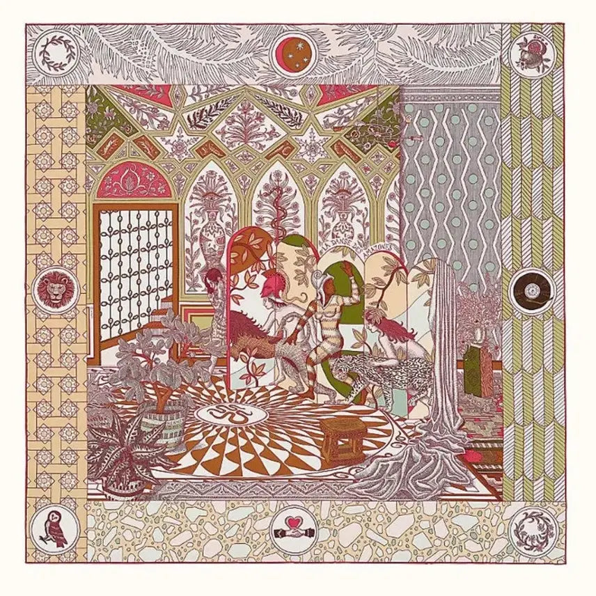 [BUNJANG] Hermes La Danse Des Amazones Silk Scarf Carre 90 / 에르메스 라 단스 데 아마조네스 실크 스카프 까레 90 H003535S