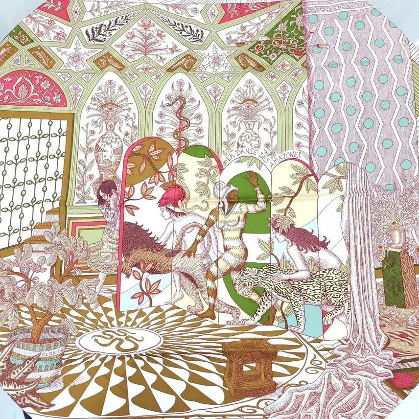 [BUNJANG] Hermes La Danse Des Amazones Silk Scarf Carre 90 / 에르메스 라 단스 데 아마조네스 실크 스카프 까레 90 H003535S