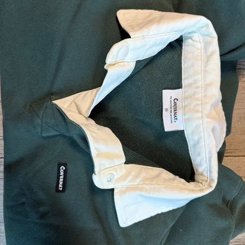 [BUNJANG] Covernat Rugby Shirt Green / 커버낫 럭비 셔츠 그린