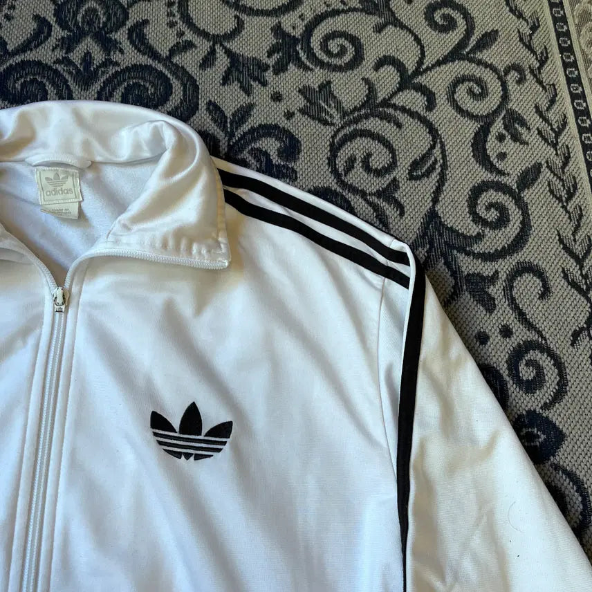 [BUNJANG] Adidas White Firebird Jersey (Size 110) / 110 아디다스 화이트 파이어버드 져지/W2575