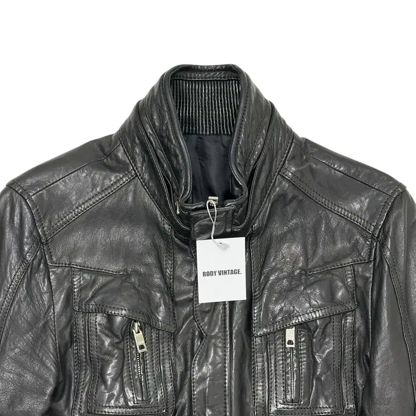 [BUNJANG] SIEG Lambskin Leather Jacket / 지이크 양가죽 레더 자켓
