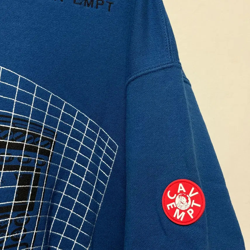 [BUNJANG] C.E CAV EMPT Round Sweatshirt - Dark Blue (Size L) / 카브 엠트 C.E CAV EMPT 라운드 스웻 판매 L 짙은 블루