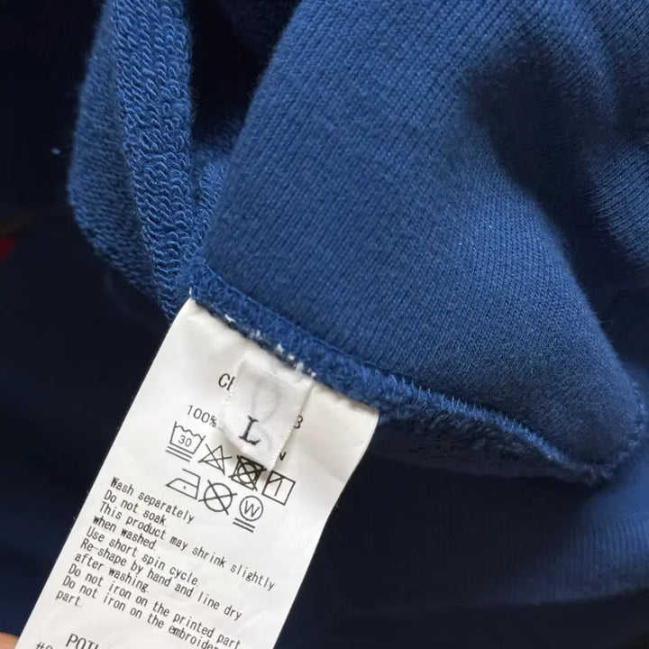 [BUNJANG] C.E CAV EMPT Round Sweatshirt - Dark Blue (Size L) / 카브 엠트 C.E CAV EMPT 라운드 스웻 판매 L 짙은 블루