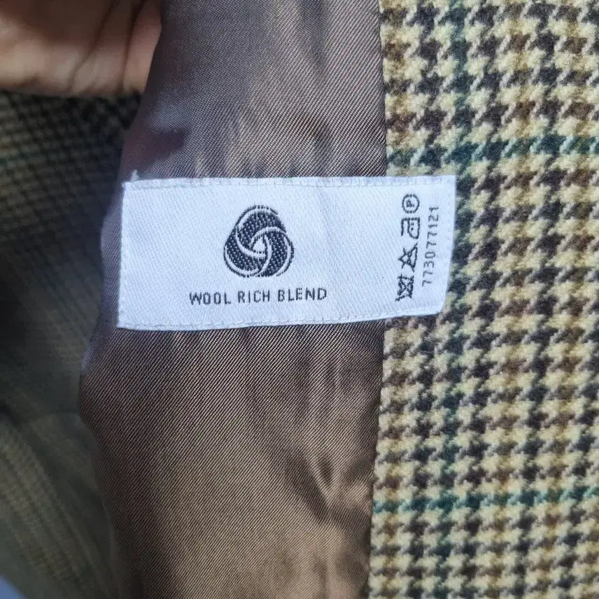 [BUNJANG] Covernat Houndstooth Check Wool Jacket / 커버낫 하운드투스 체크 울 자켓