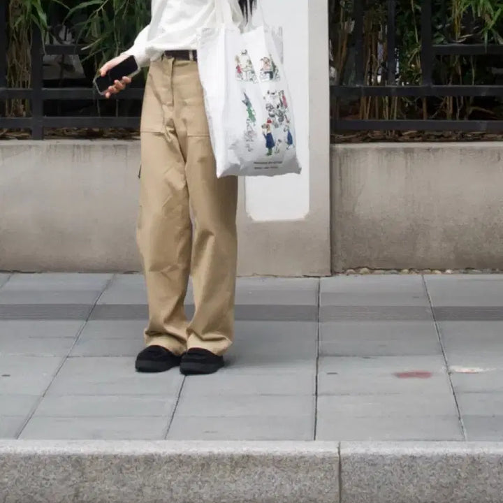 [BUNJANG] MOLO Carpenter Pants (Navy, Short, S) / 모로 - 카펜터 팬츠 (네이비/숏/S)