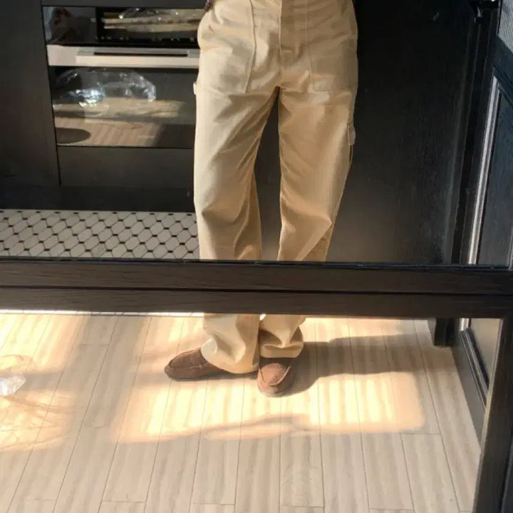 [BUNJANG] MOLO Carpenter Pants (Navy, Short, S) / 모로 - 카펜터 팬츠 (네이비/숏/S)