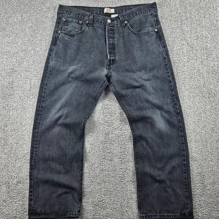 [BUNJANG] Levi's 501 Black Denim Jeans (38X30) / 리바이스 501 블랙 데님 진 팬츠 ( 38X30 ) / 11326
