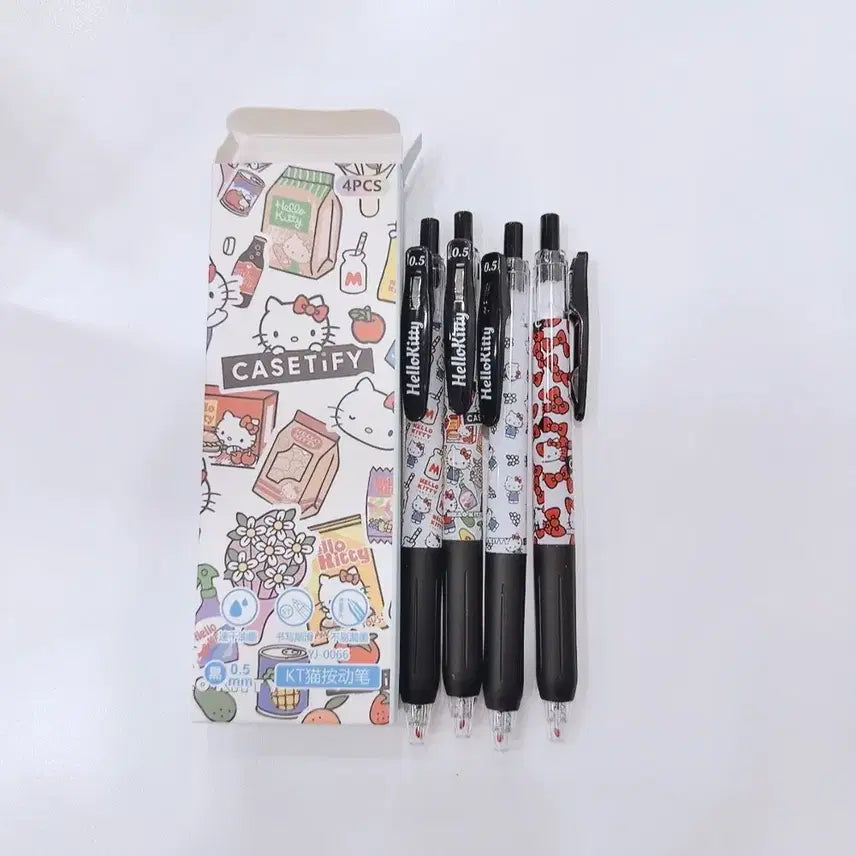 [BUNJANG] Hello Kitty Pen Set - 4-Piece Set / 헬로키티 볼펜 4종세트 / 새상품