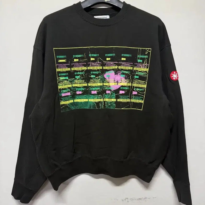 [BUNJANG] C.E Cav Empt Round Sweatshirt Dark Khaki L / 카브 엠트 C.E CAV EMPT 라운드 스웻 판매 L 다크 카키