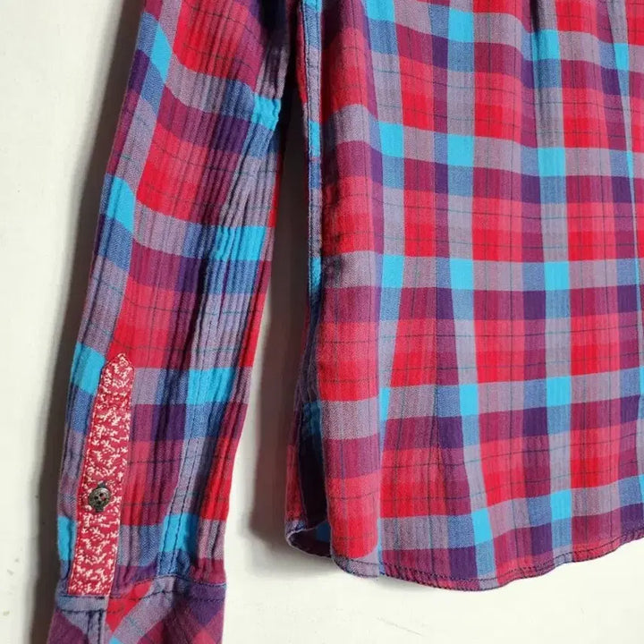 [BUNJANG] Tommy Hilfiger Denim Checkered Flannel Shirt (Size S) / S 타미 힐피거 데님 체크 플란넬 셔츠