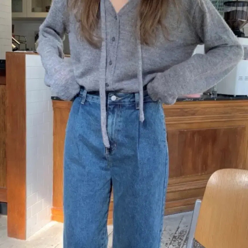 [BUNJANG] Granbloom Cardigan (Muffler Set) / 그랑블룸 가디건 (머플러세트)