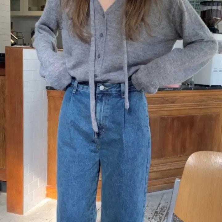 [BUNJANG] Granbloom Cardigan (Muffler Set) / 그랑블룸 가디건 (머플러세트)