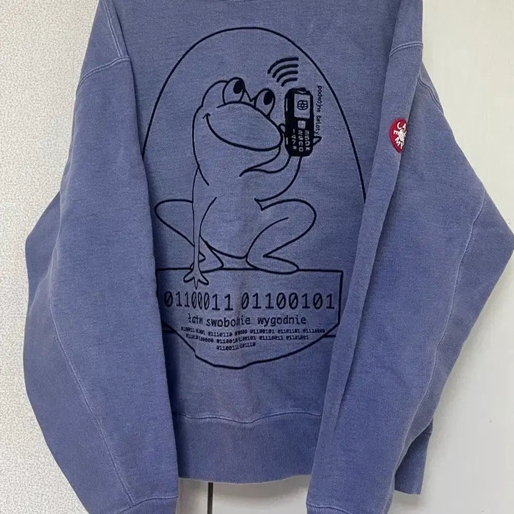 [BUNJANG] CAV EMPT Embroidered Frog Mobile Sweatshirt / 정품 CAV EMPT Embroidered Frog Mobile 맨투맨