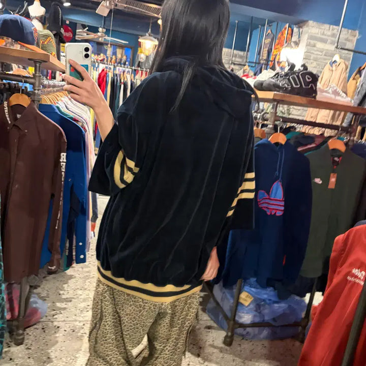 [BUNJANG] Enyce Vintage Velvet Jersey / enyce vintage 빈티지 7부 벨벳 져지