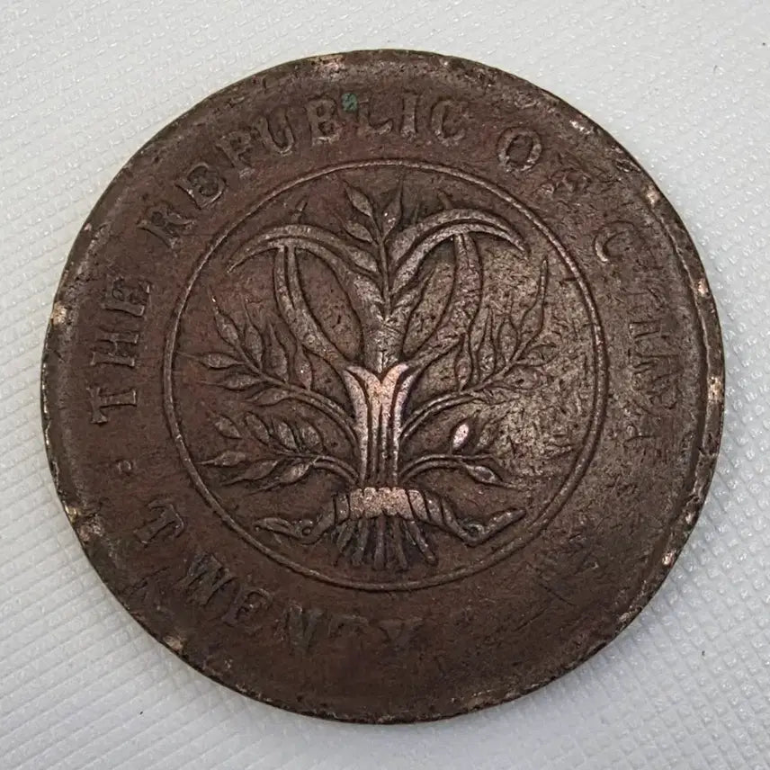 [BUNJANG] Unidentified Coin zk-1224 / 중화민국 호남성조 당제전 20문 쌍기 zk-1224