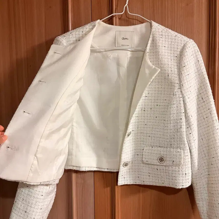 [BUNJANG] Roem Tweed Jacket Coat / 로엠 봄 트위드 자켓 코트