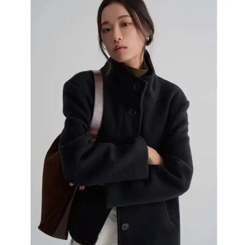 [BUNJANG] 8Seconds High Neck Short Coat / 새상품)에잇세컨즈 하이넥 숏 코트