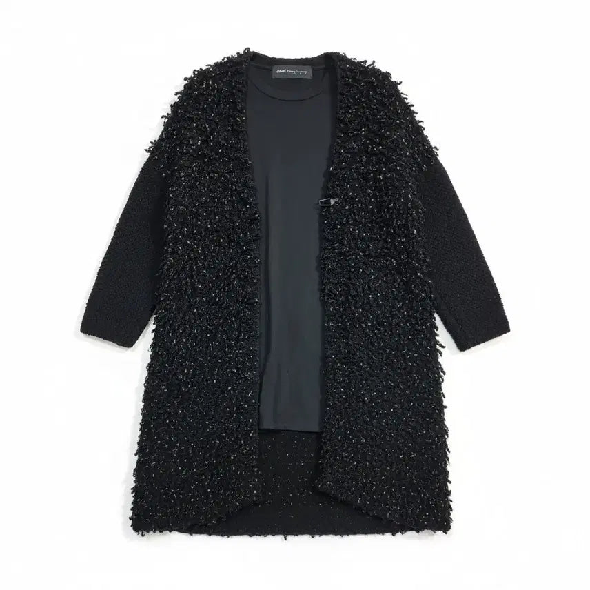 [SOLD OUT] 오브제 강지영 뽀글이 블랙 롱 가디건