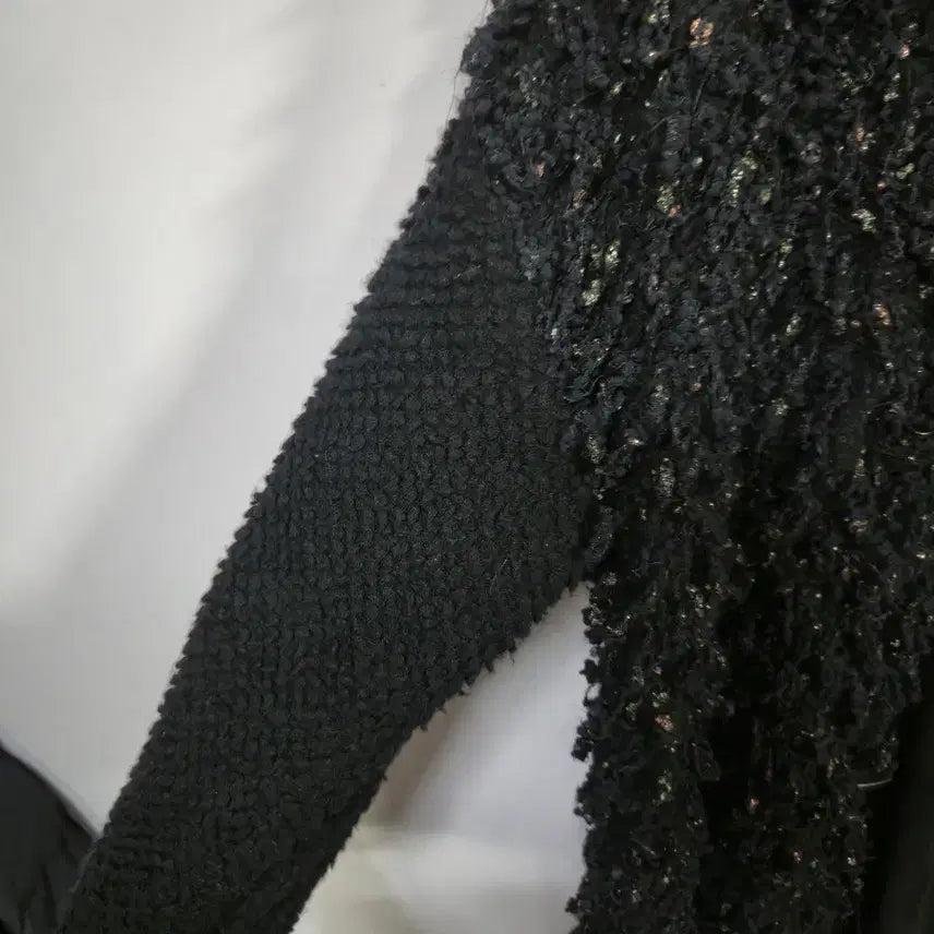 [SOLD OUT] 오브제 강지영 뽀글이 블랙 롱 가디건