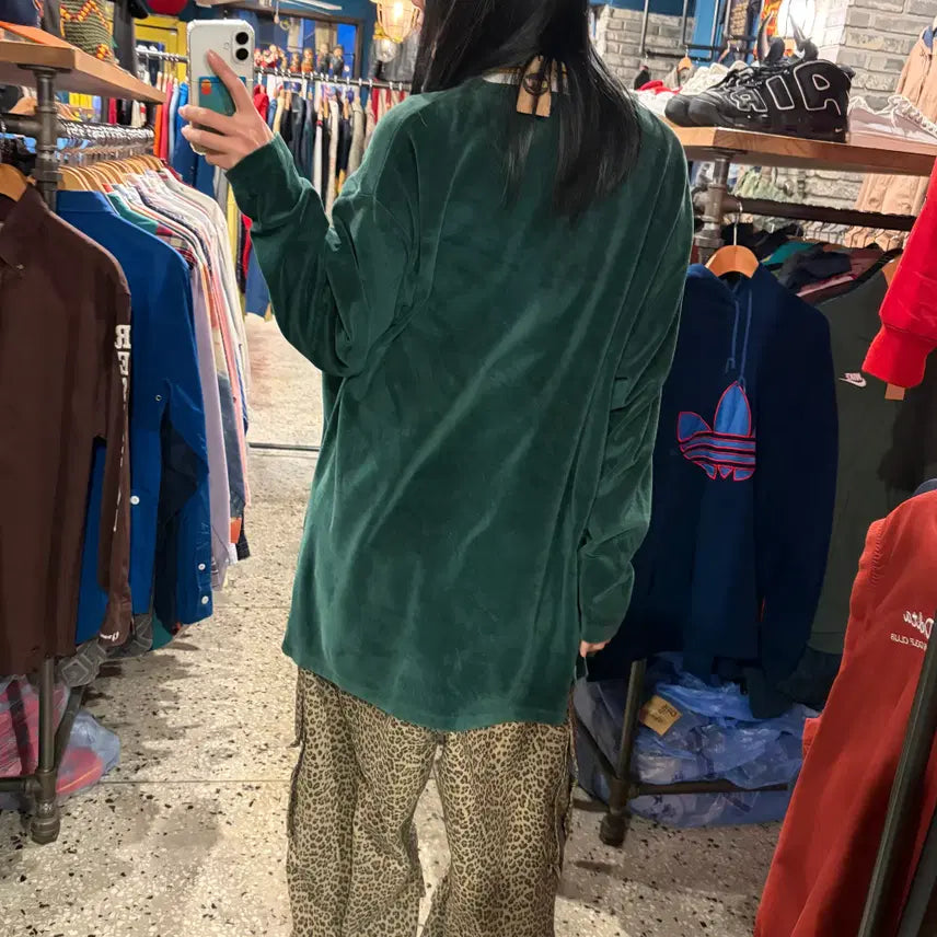 [BUNJANG] NFL Velvet Warm-Up Jacket (Size 2XL) / NFL 지퍼 벨벳 웜업