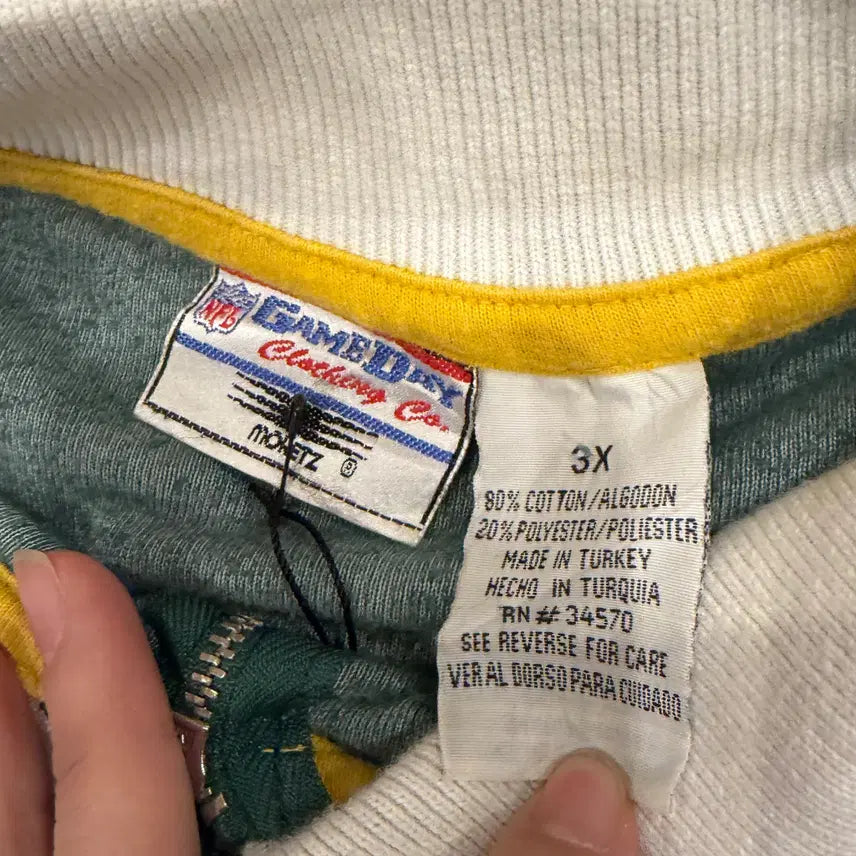 [BUNJANG] NFL Velvet Warm-Up Jacket (Size 2XL) / NFL 지퍼 벨벳 웜업