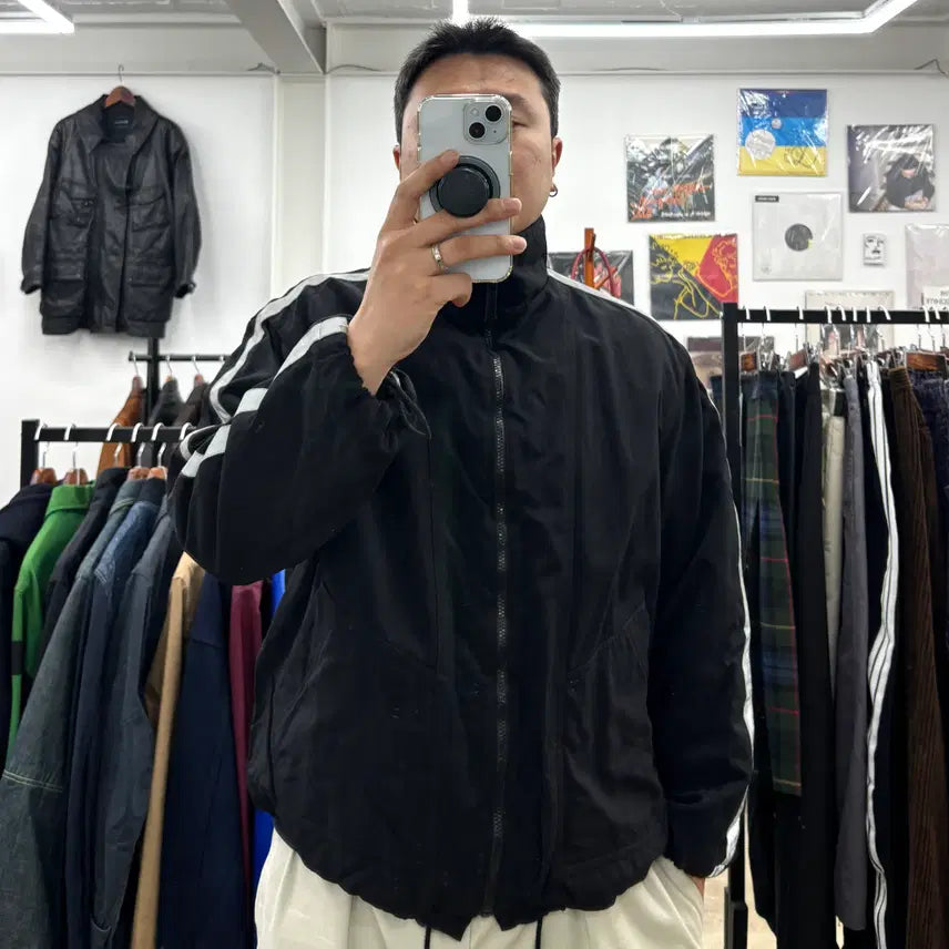 [BUNJANG] Armani Jeans 90's Reflective Jacket (Size 105) / 90's 아르마니 진스 리플렉티브 자켓 105