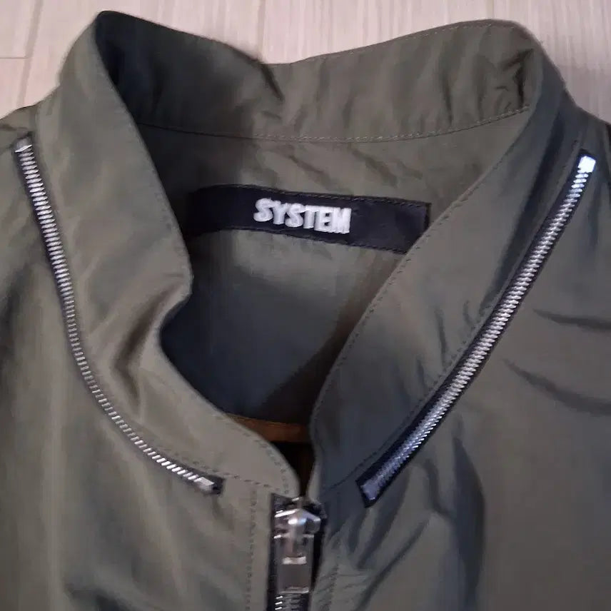 [BUNJANG] SYSTEM Bomber Jacket - Khaki - 105 Size / SYSTEM 시스템 카키색 봄버 자켓