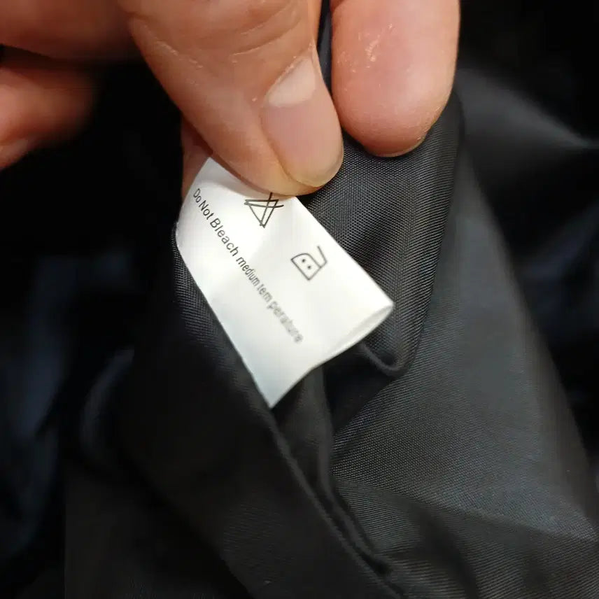 [BUNJANG] Black Faux Leather Rider Jacket (Size 90) / 블랙 인조 가죽 라이더 자켓90사이즈 봄가을 62171