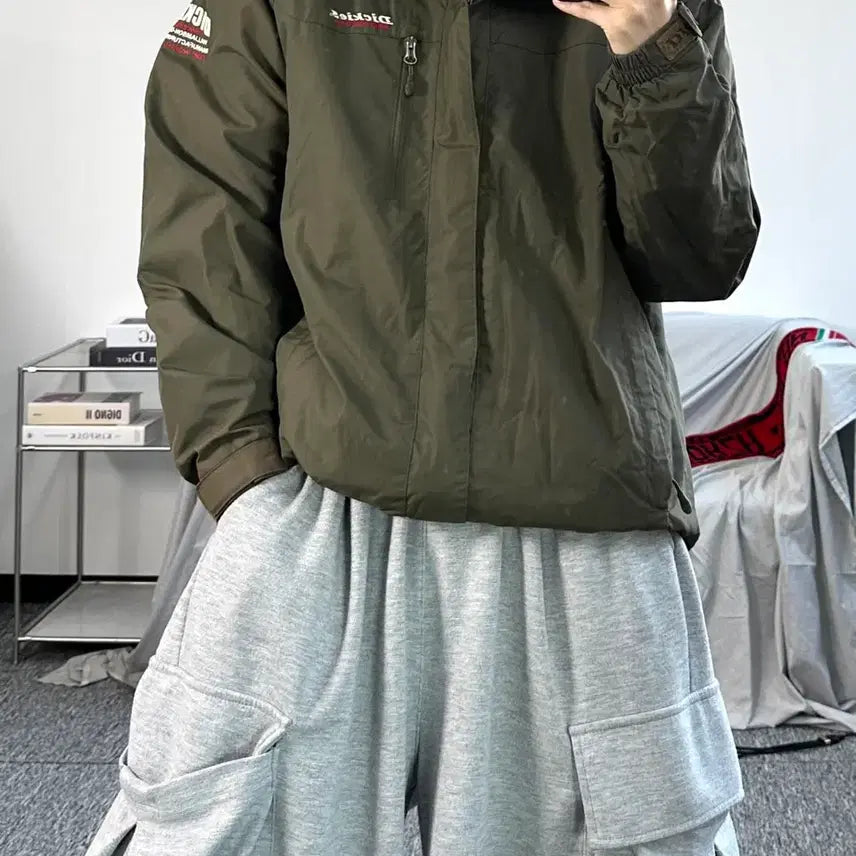 [BUNJANG] Dickies Khaki Field Jacket M / 디키즈 카키 야상 바람막이 자켓 M
