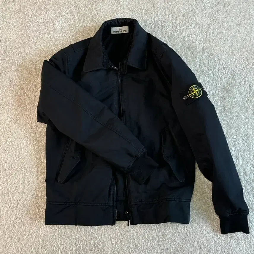 [BUNJANG] Stone Island David TC Jacket Black 95 / 스톤아일랜드 다비드TC 점퍼