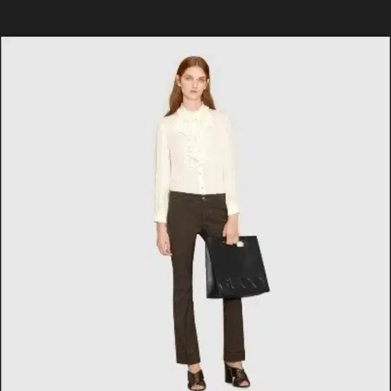 [BUNJANG] Gucci Black Leather Tote Bag / 구찌 블랙 레더 토트백 Gucci