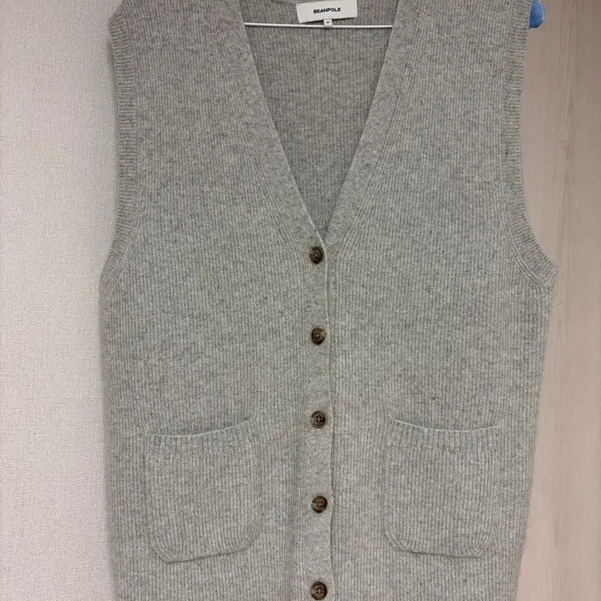 [BUNJANG] Beanpole Women's Knit Vest Gray M / 빈폴 여성 니트 베스트 그레이 M
