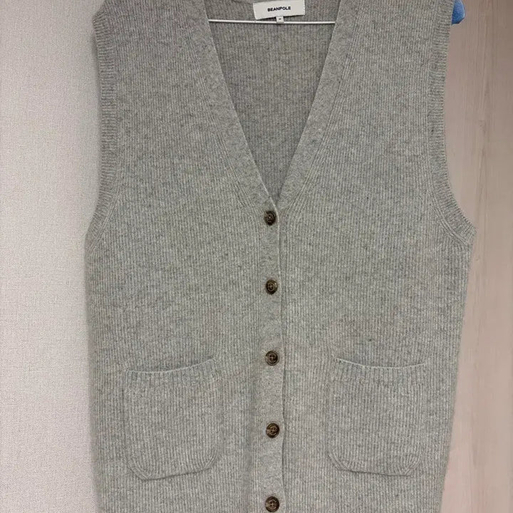 [BUNJANG] Beanpole Women's Knit Vest Gray M / 빈폴 여성 니트 베스트 그레이 M
