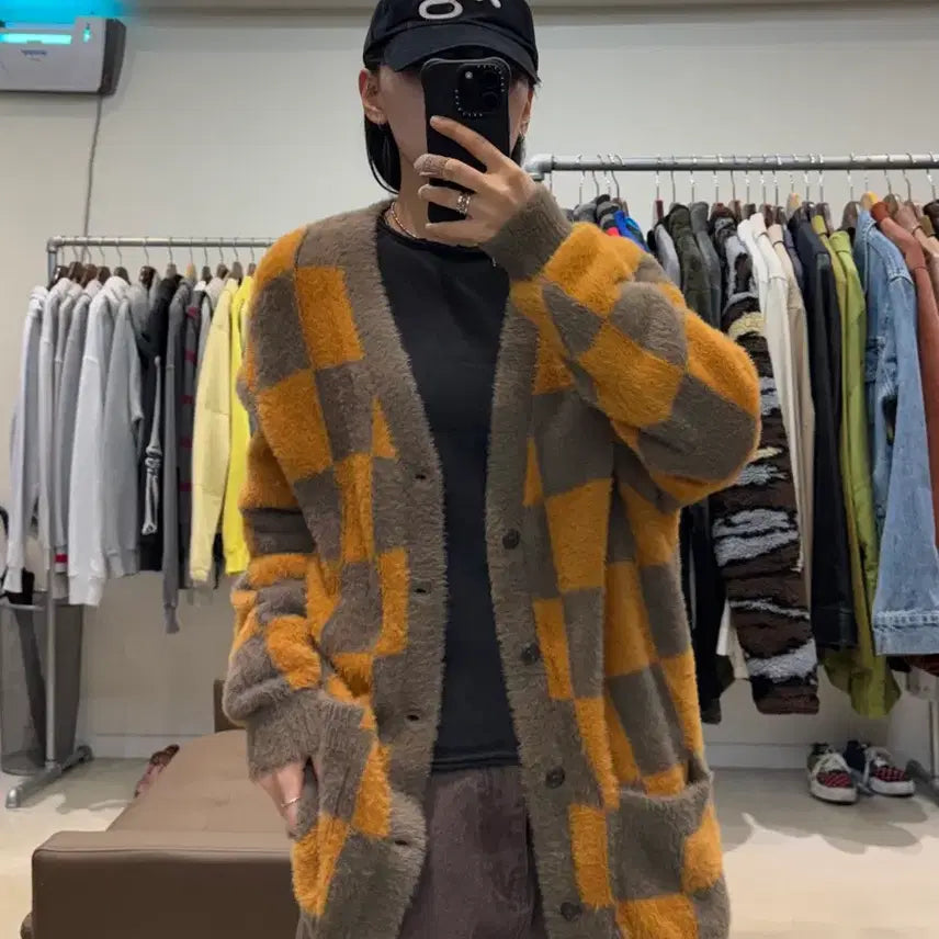 [BUNJANG] Vans Checkerboard Cardigan / 반스 체커보드 가디건