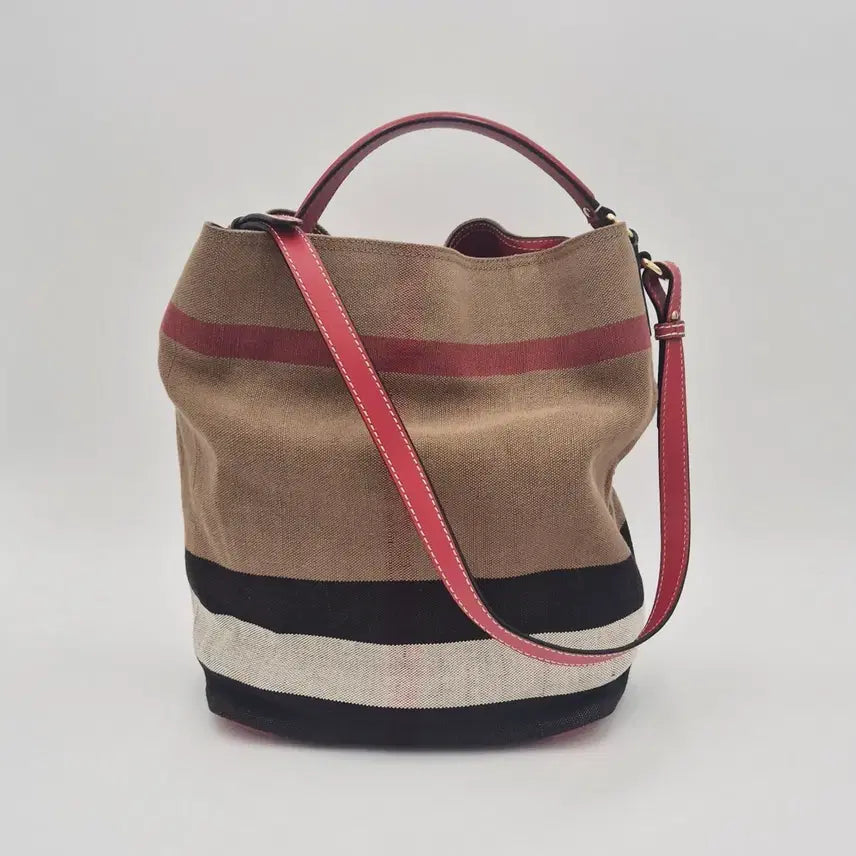 [BUNJANG] Burberry House Check Canvas Bucket Bag / [중고명품셀렉트]버버리 하우스 체크 캔버스 버킷백