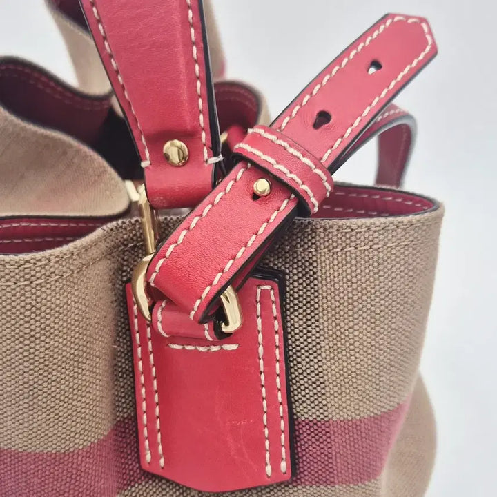 [BUNJANG] Burberry House Check Canvas Bucket Bag / [중고명품셀렉트]버버리 하우스 체크 캔버스 버킷백