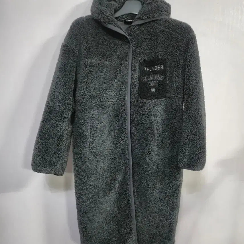 [SOLD OUT] nbl 후리스 롱 후드 코트 그레이