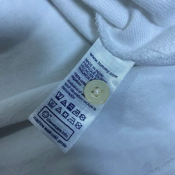 [BUNJANG] Tommy Hilfiger White Short Sleeve Polo Shirt (Size S) / 타미힐피거 화이트 반팔 카라티 s