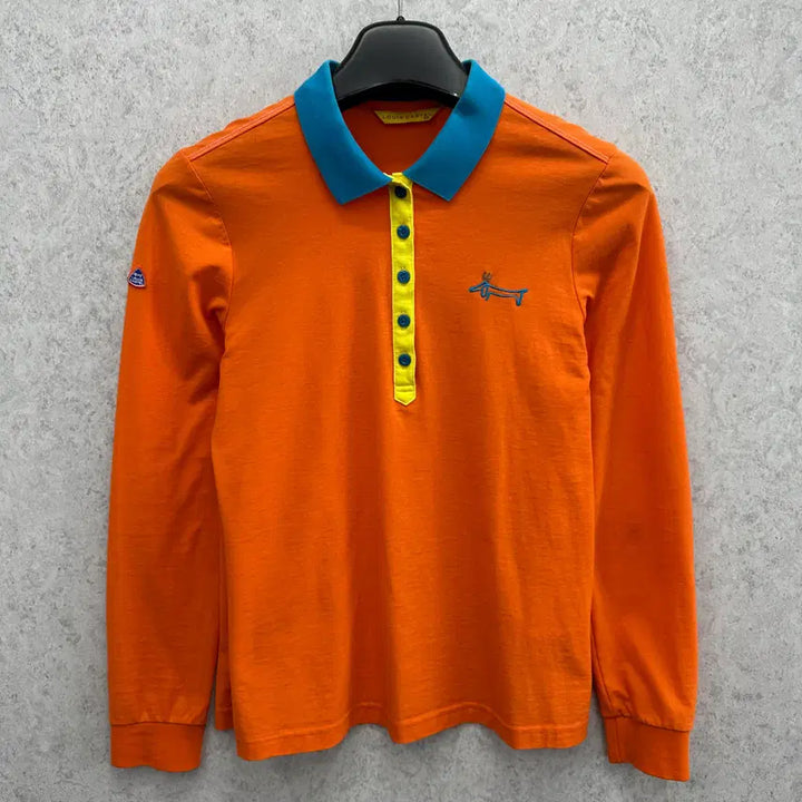 [BUNJANG] Louis Castel Golf Women's Long Sleeve Polo Shirt / 95 루이까스텔 골프 여자 기능성 긴팔 카라티