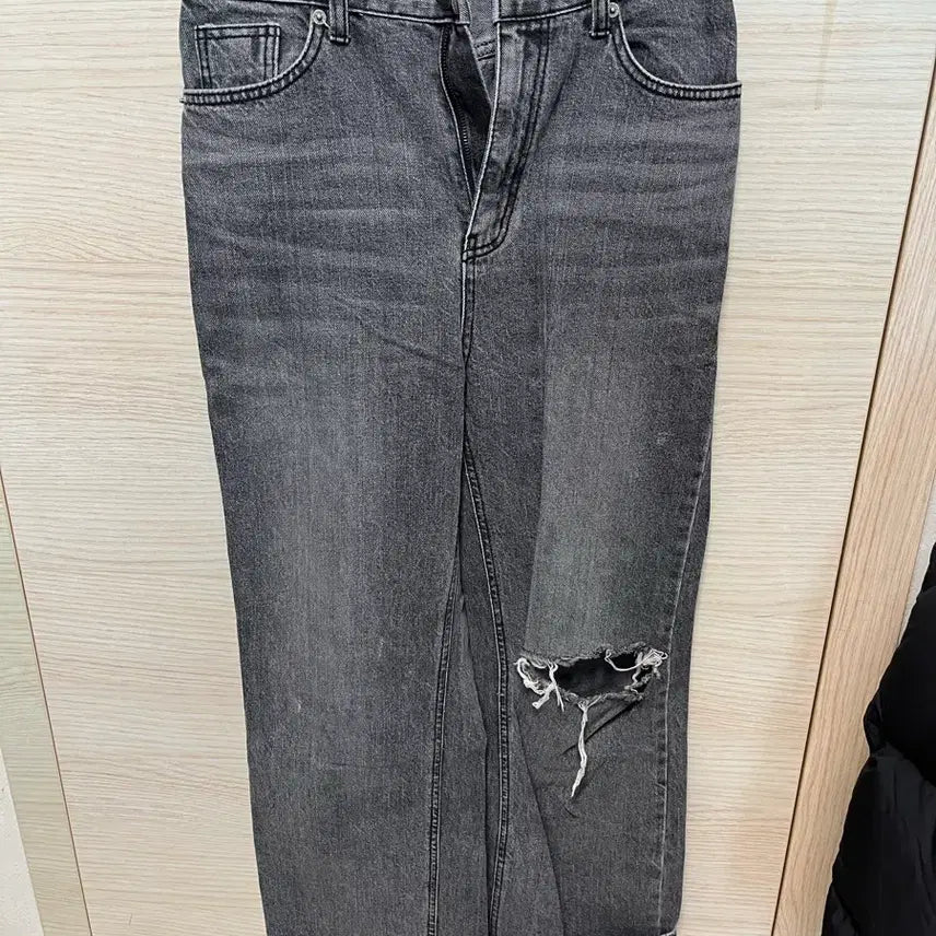 [BUNJANG] Black Denim Pants / 흑청 데님 바지