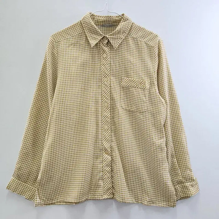 [BUNJANG] Vintage Mori Houndstooth Check Blouse Shirt / 빈티지 모리 멀티 하운드투스체크 블라우스 셔츠