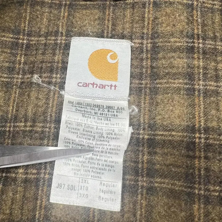 [BUNJANG] Carhartt J97 SDL Detroit Blanket Jacket - Saddle - 3XL / 칼하트 J97 SDL 디트로이트 블랭킷 자켓 새들