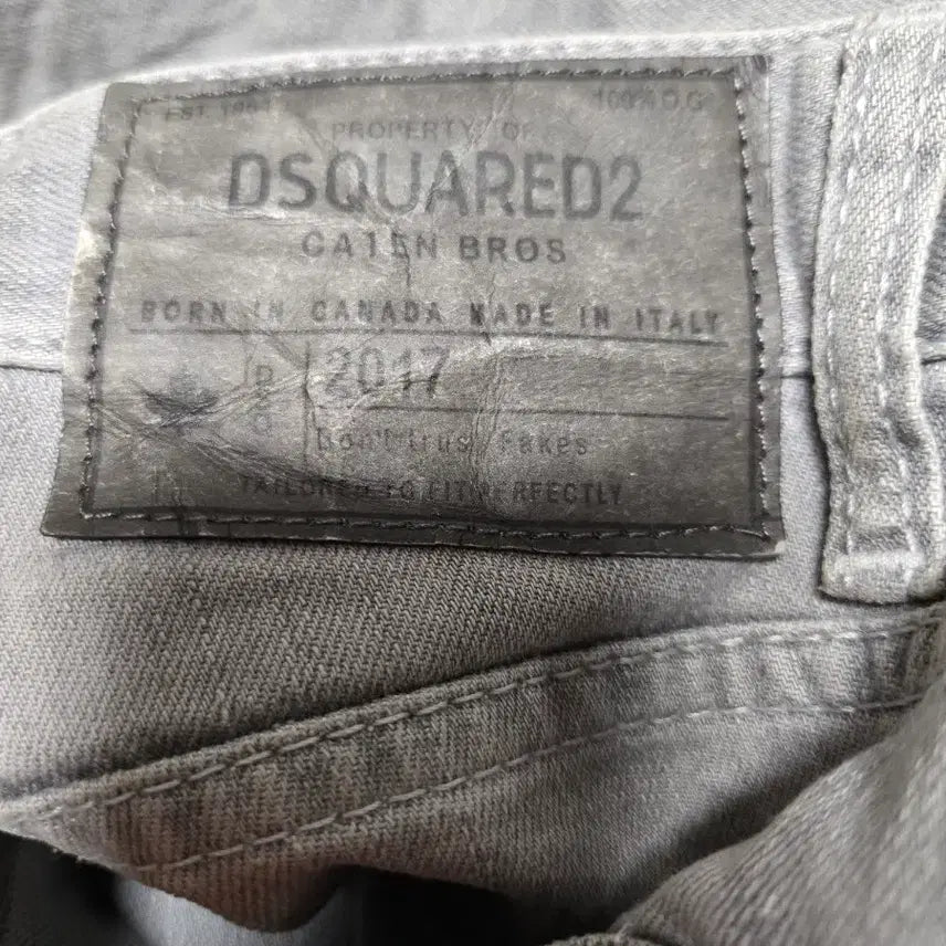 [BUNJANG] Dsquared2 Denim Pants Light Grey Size 48 / 디스퀘어드2 데님 바지 사이즈48 색상 연그레이