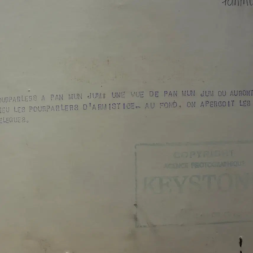 [BUNJANG] 1953 Panmunjom Armistice Agreement Press Photo / 1953년 - 판문점 - 정전협정 - 회담장 및 대기 중인 대표단 사진