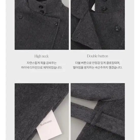 [BUNJANG] Slow and Hand Made Long Coat Gray / 슬로우앤드 핸드메이드 롱 코트 회색