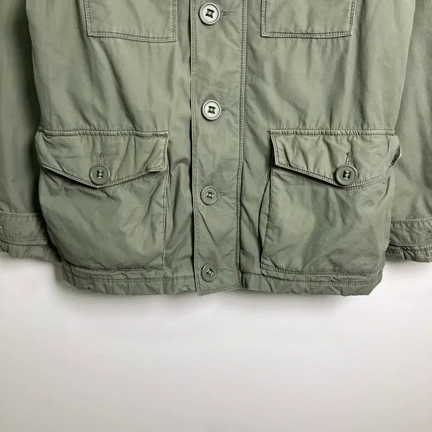 [BUNJANG] Avirex Khaki Hooded Field Jacket M / Avirex 아비렉스 카키 후드 필드 자켓 M