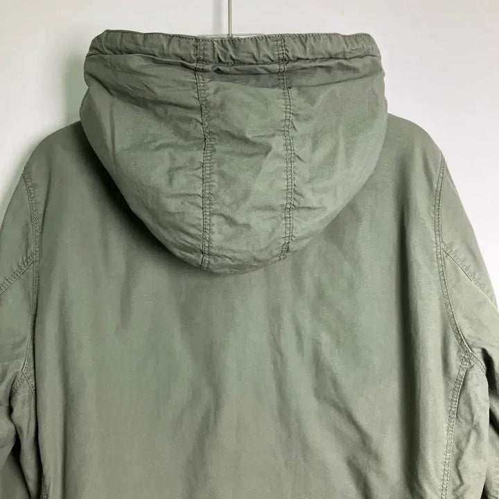 [BUNJANG] Avirex Khaki Hooded Field Jacket M / Avirex 아비렉스 카키 후드 필드 자켓 M
