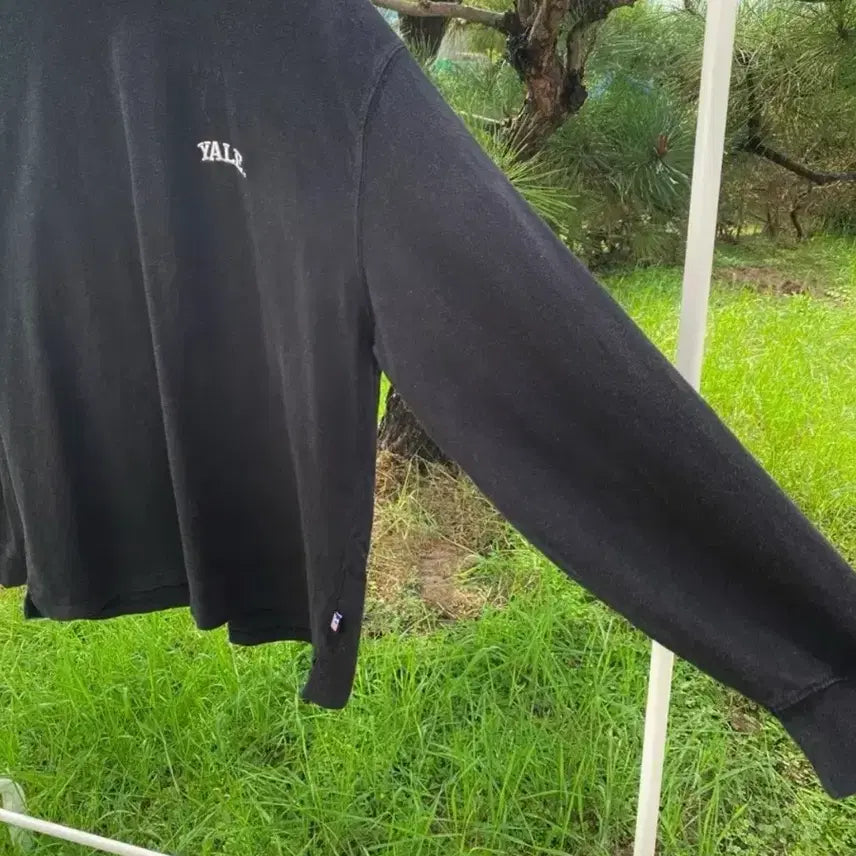 [BUNJANG] YALE Black T-Shirt / YALE 면 블랙 검정 티셔츠 티 맨투맨