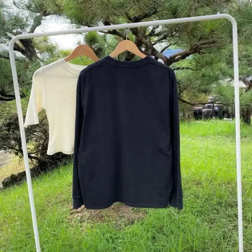 [BUNJANG] YALE Black T-Shirt / YALE 면 블랙 검정 티셔츠 티 맨투맨