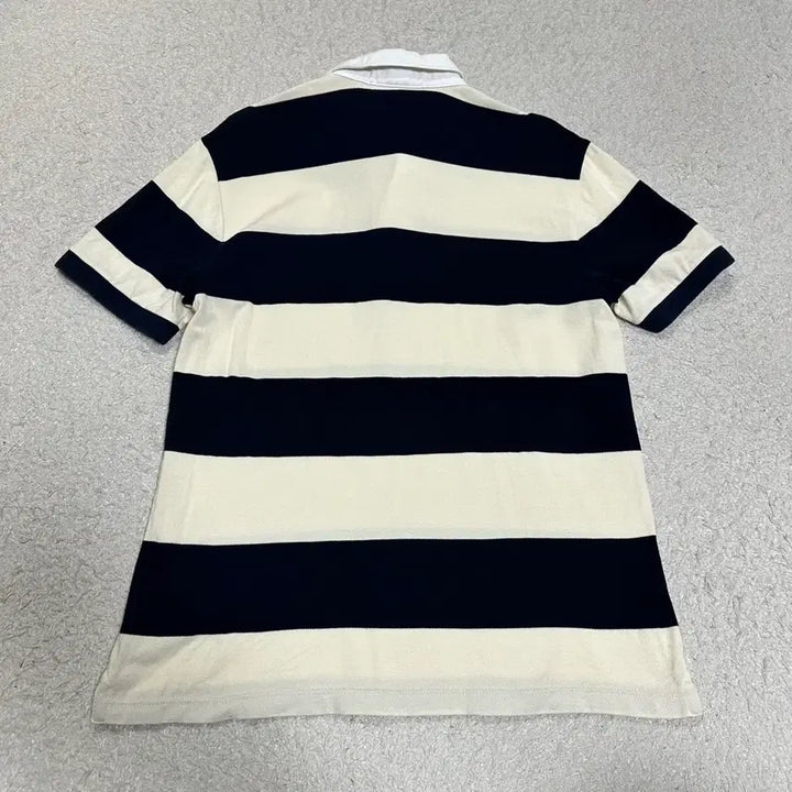 [BUNJANG] Lacoste Striped Polo Shirt (M) / 라코스테 스트라이프 반팔 카라티 m 100